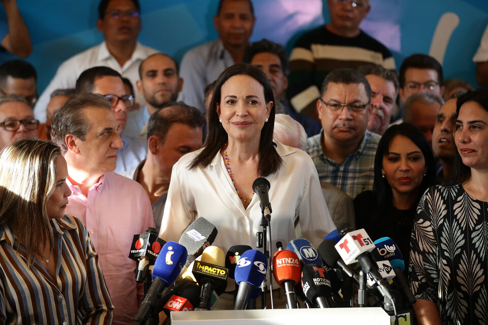 María Corina Machado anunció quién la sustituirá como candidata. (Fuente: EFE)