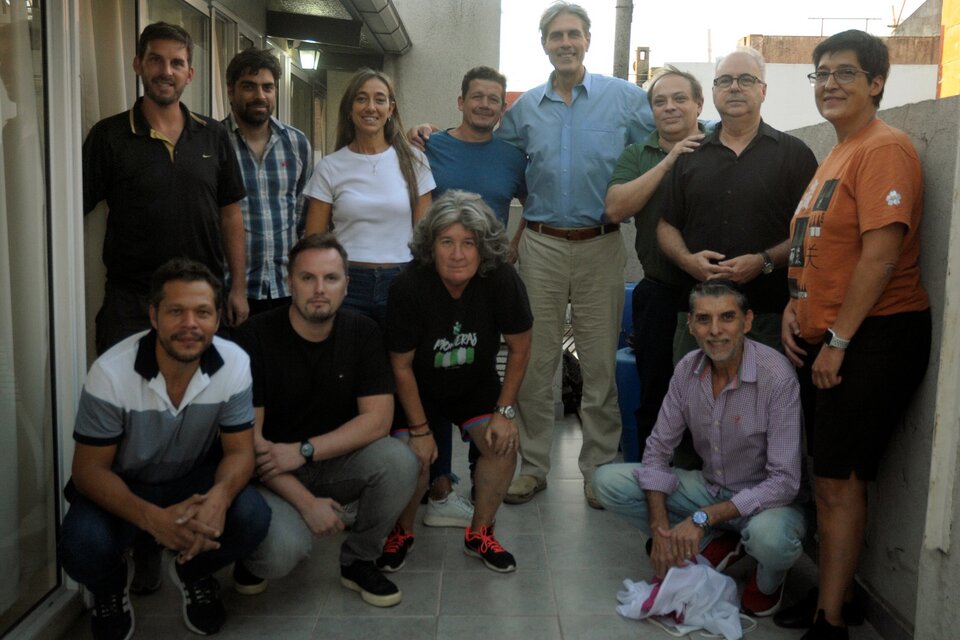 Parte de los integrantes de la Mesa de Deportistas del Campo Popular (Fuente: Alejandro Leiva)