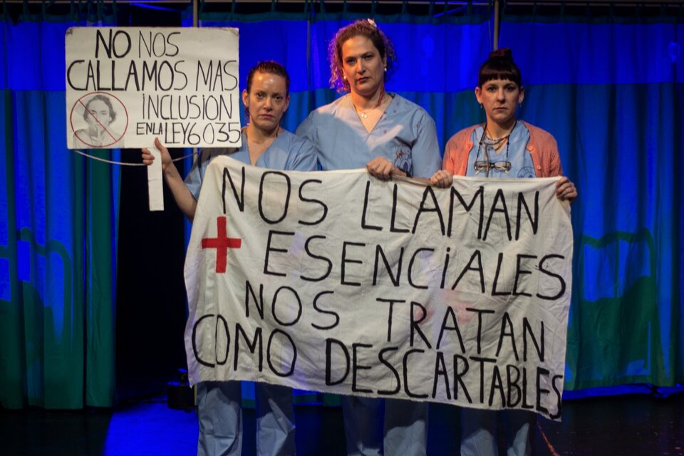 Entre la lucha sindical y la agonía, tres enfermeras intentan hackear el sistema que las oprime (Fuente: Mora Dellatorre)