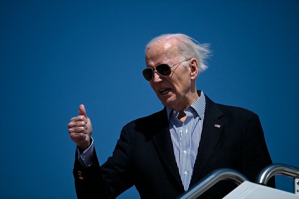 Biden juntó 25 millones de dólares en un acto de campaña para su reelección  (Fuente: AFP)