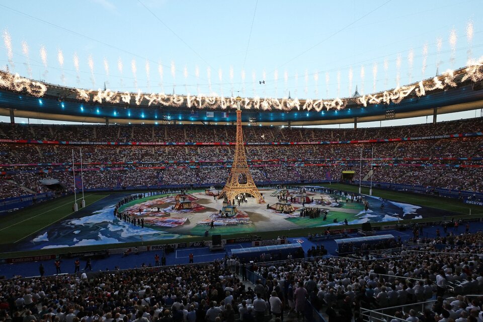 La fiesta inaugural del décimo Mundial de rugby (Fuente: NA)