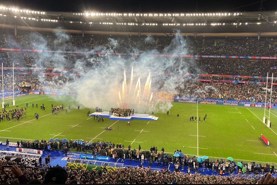 El colorido en el final del Mundial en París (Fuente: Rugby Champagne)