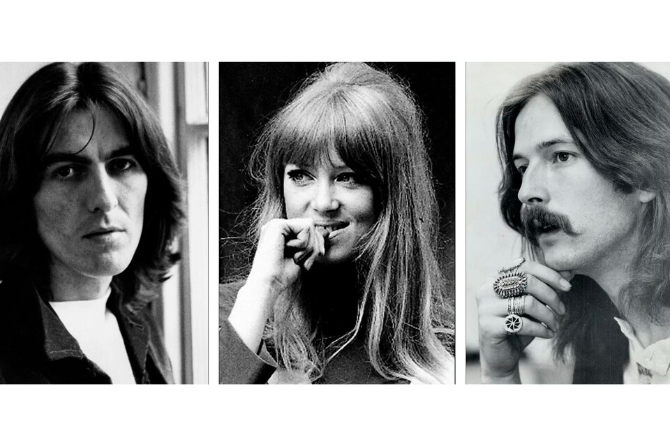 Eric Clapton, George Harrison y Pattie Boyd: la geometría del amor 