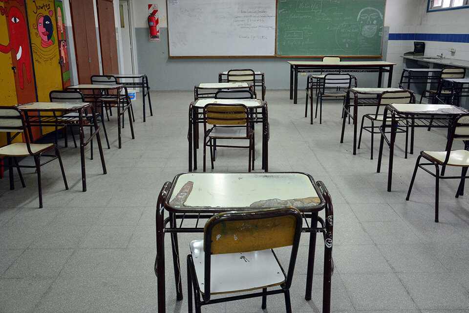 Hoy será un nuevo día de aulas vacías en la provincia, por el paro de CTERA. (Fuente: Télam)