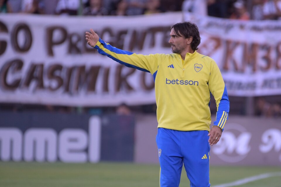 Diego Martínez, entrenador xeneize (Fuente: Fotobaires)
