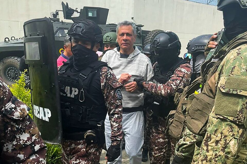 Ecuador: violación del derecho internacional (Fuente: AFP)