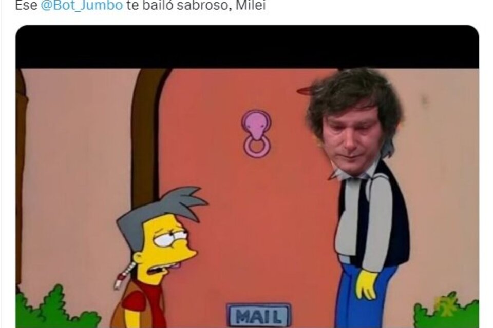Los mejores memes del "bait" a Javier Milei y "Toto" Caputo citando a "Jumbo bot" y "Coto bot" para medir la inflación