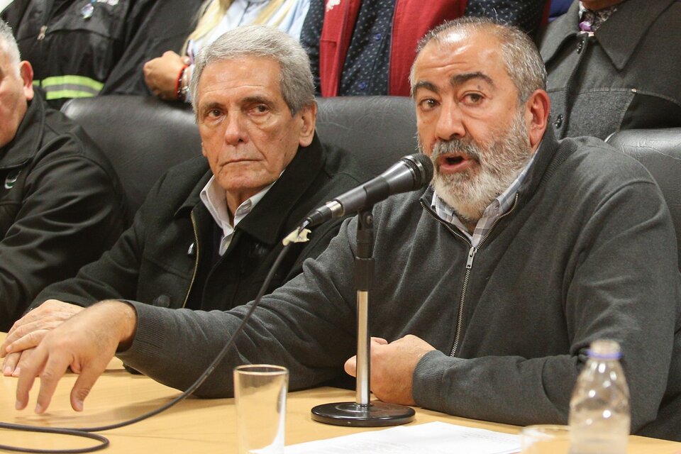 Carlos Acuña y Héctor Daer, triunviros de la CGT. (Fuente: NA)