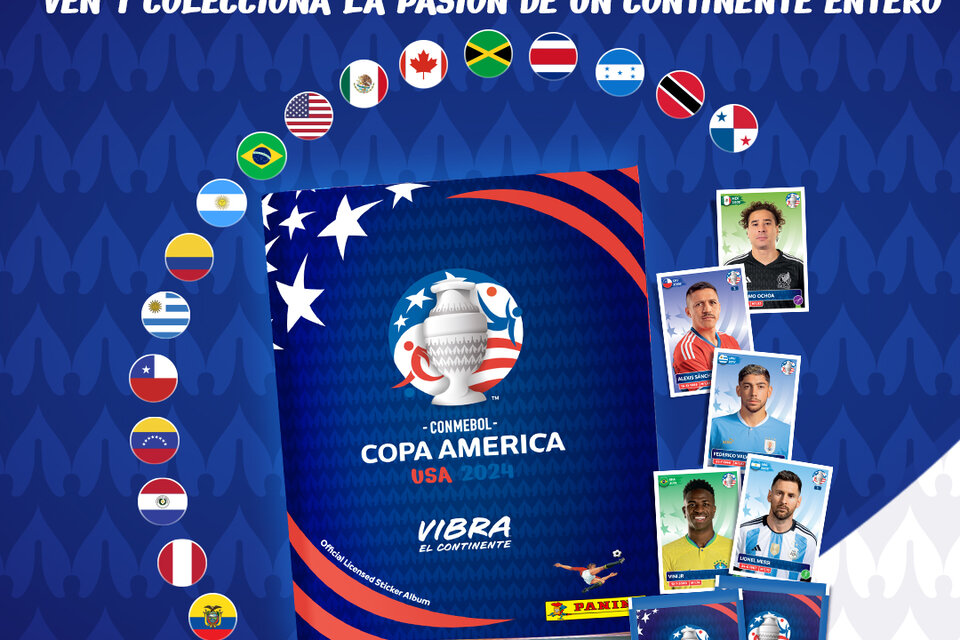 Se encuentra a la venta el álbum de figuritas de la Copa América 2024