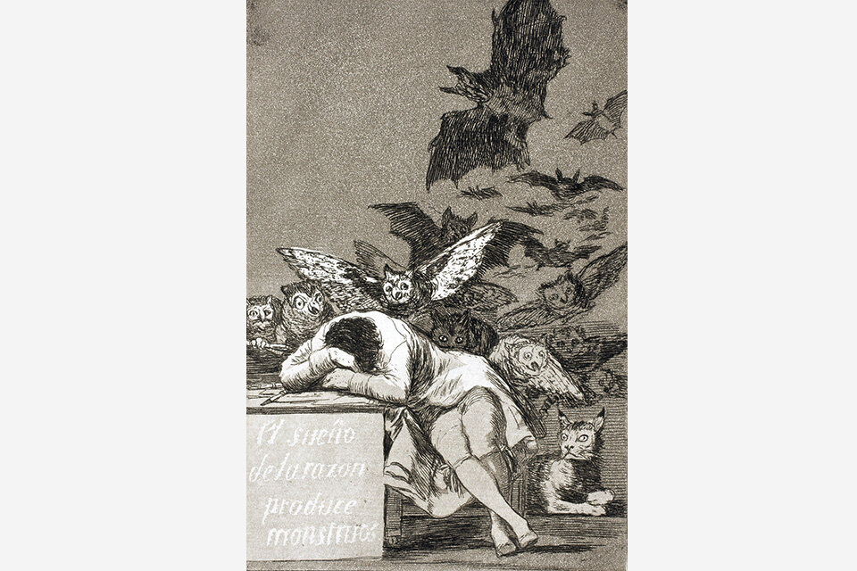 Grabado de Goya.