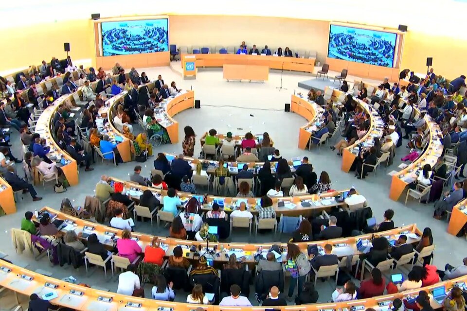 Sala XX del Palacio de las Naciones, Ginebra, Suiza. Imagen: UN Web Tv