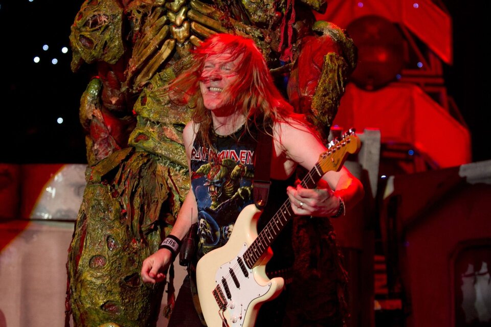 Janick Gers, guitarrista de Iron Maiden (Fuente: X.com/IronMaiden)