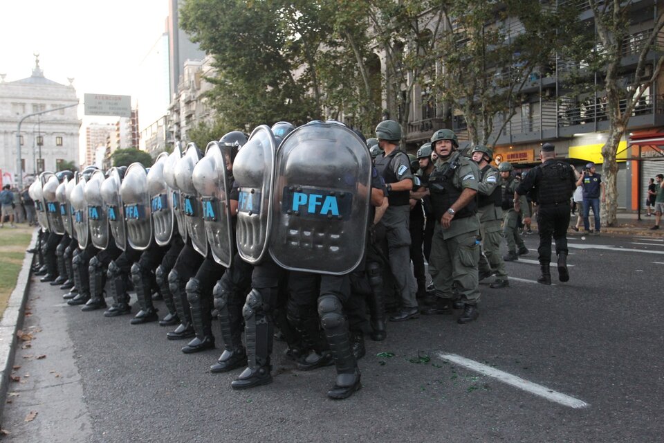 Provocación: La PFA se hará presente en la movilización para "custodiar" edificios (Fuente: Bernardino Avila)