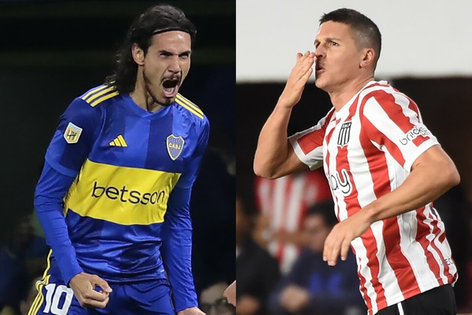 Cavani y Carrillo, las cartas de gol de Boca y Estudiantes (Fuente: Fotobaires)