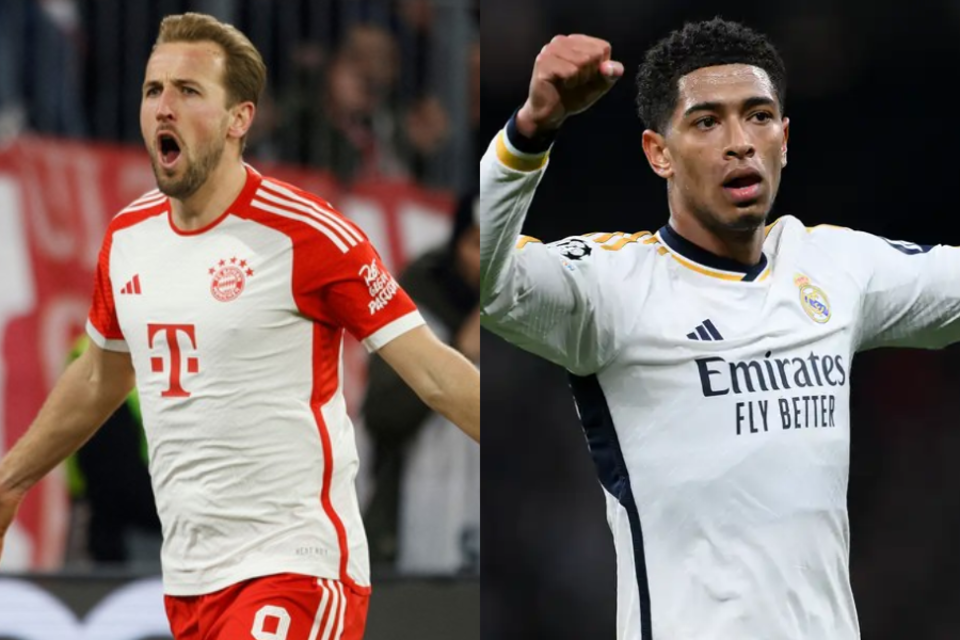 Harry Kane y Jude Bellingham, titulares hoy en el Clásico de Europa entre Bayern Múnich y Real Madrid.