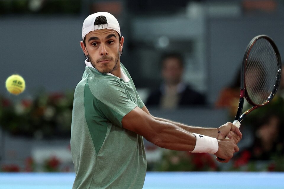 Fran Cerúndolo no pudo con Fritz en el Masters de Madrid (Fuente: AFP)