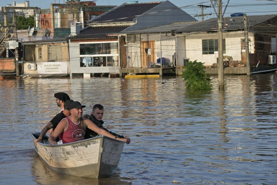 Inundaciones en Brasil y pronóstico de lluvias récord en Uruguay: qué puede pasar en Argentina (Fuente: AFP)