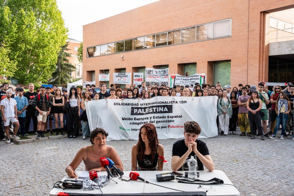 Rueda de prensa en la Ciudad Universitaria de Madrid (Fuente: Europapress)