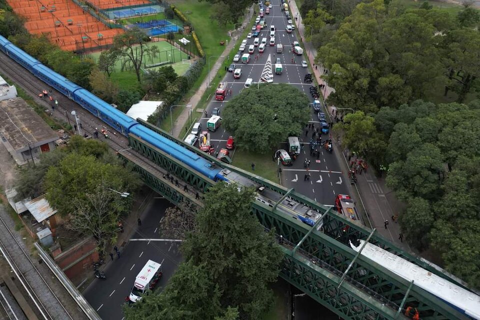 Este viernes por la mañana, el barrio de Palermo se vio sacudido por un impactante accidente ferroviario (Fuente: x)