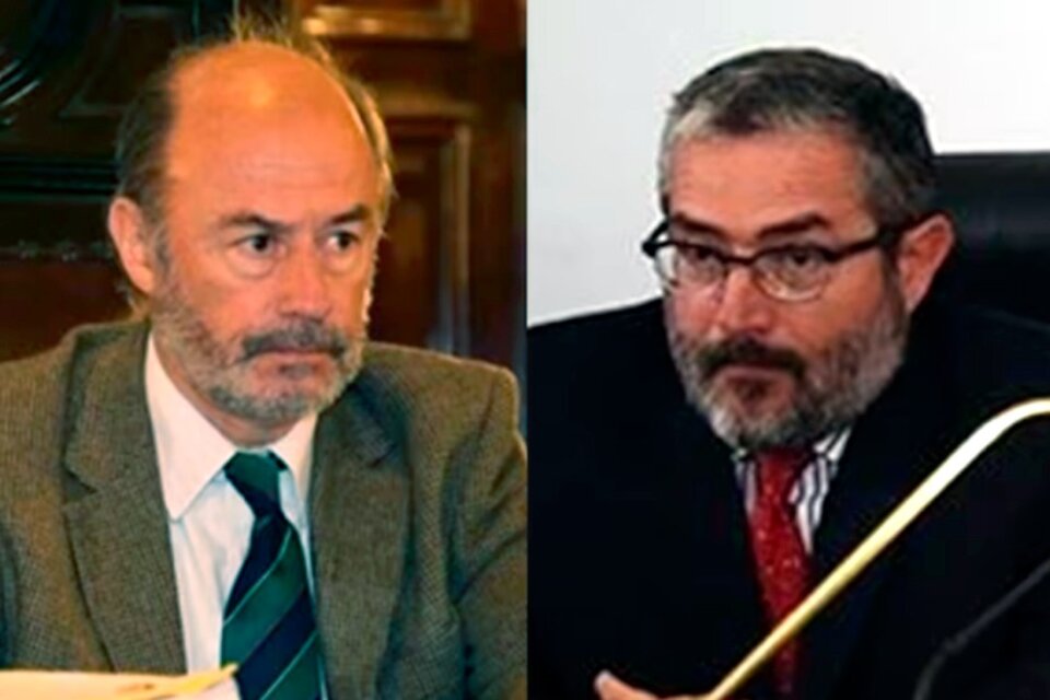 Luis María Rizzi y Javier Anzoátegui, integrantes del Tribunal Oral en lo Criminal y Correccional N° 8