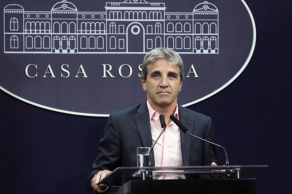 El ministro de Economía, Luis Caputo. (Fuente: NA)