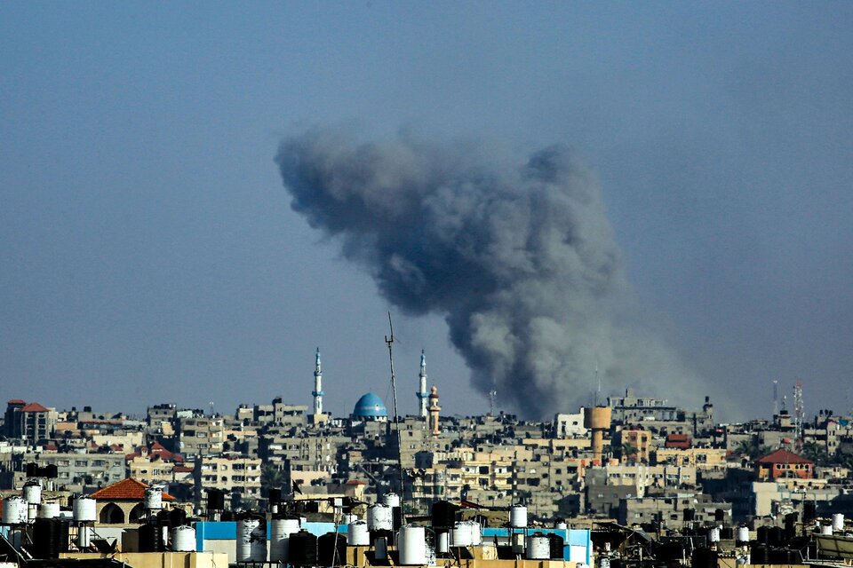 Bombardeo israelíen Rafah. (Fuente: AFP)