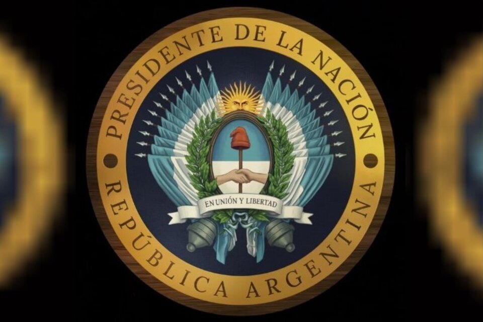 Cómo es y cuáles son los cambios en el nuevo logo presidencial de Javier  Milei | Una imagen casi calcada del de Estados Unidos | Página|12