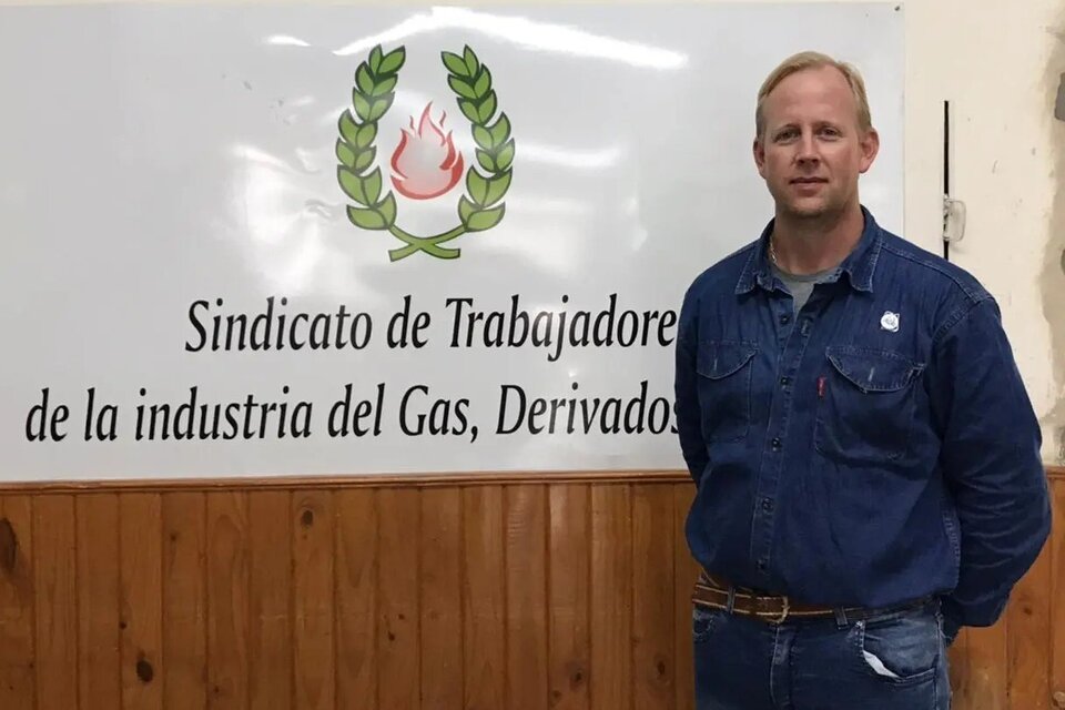 Pablo Van Den Heuvel, secretario general del Sindicato de Trabajadores de la Industria del Gas de Bahía Blanca. 