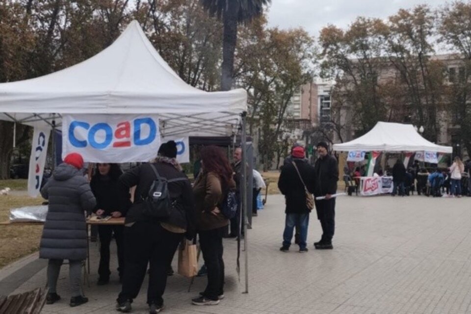 La Coad se instaló ayer en Plaza San Martín