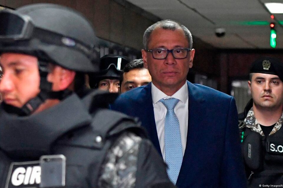 Ecuador: revocaron el fallo que declaraba ilegal la captura de Jorge Glas (Fuente: AFP)
