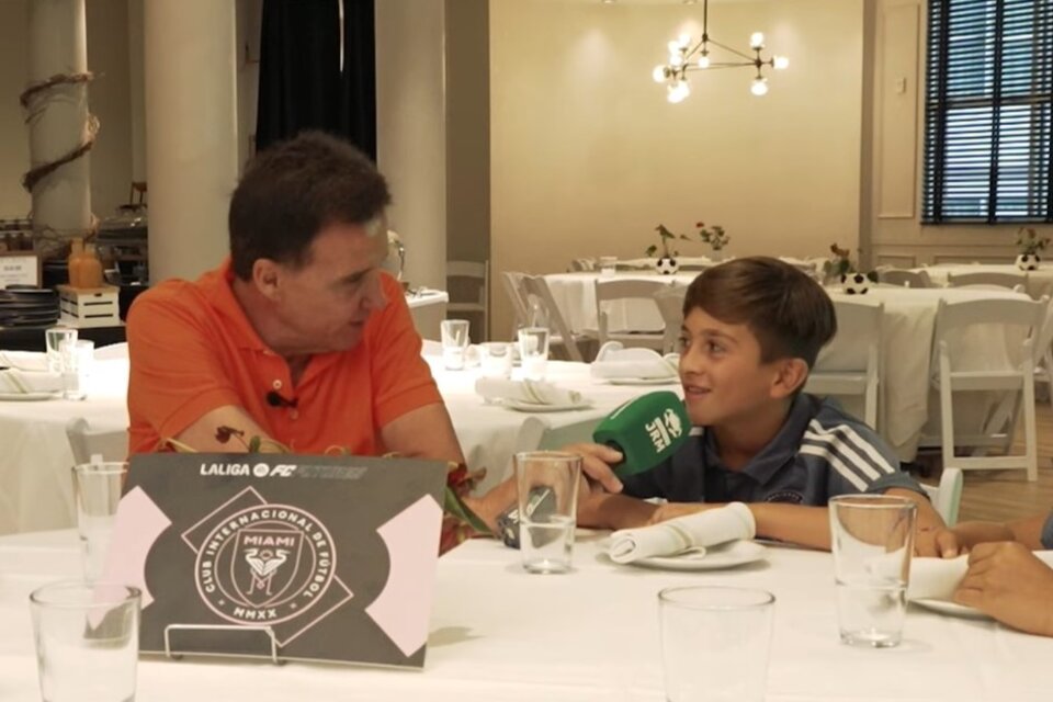Thiago, el hijo de Messi, reveló que sueña con jugar para la selección argentina