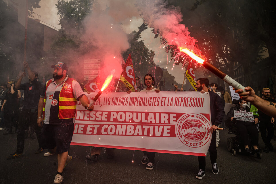 Manifestación antifascista en Toulouse. (Fuente: AFP)