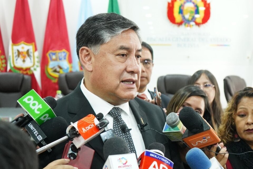 El Fiscal General de Bolivia, Juan Lanchipa Ponce, anunció la reapertura del caso. (Fuente: Fiscalía General de Bolivia)