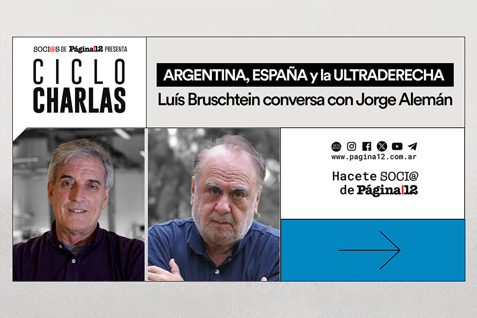 Soci@s de Página/12 presenta: Ciclo charlas | Luis Bruschtein conversó con Jorge Alemán