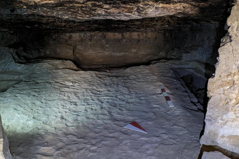 Una de las tumbas descubiertas al oeste de Asuán.  (Fuente: Ministerio de Turismo y Antigüedades de Egipto)