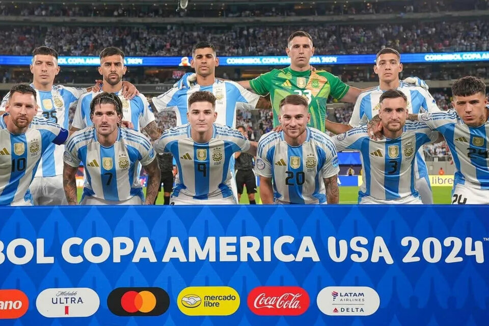 La selección argentina marcha primera en el grupo A de la Copa América 2024.