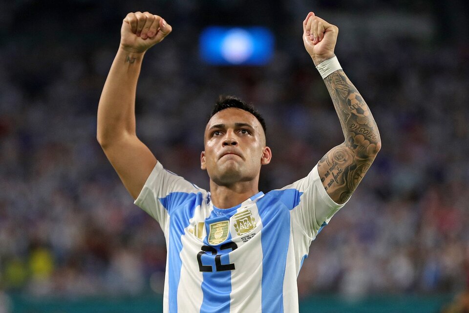 Lautaro Martínez, goleador de la Selección en la Copa América (Fuente: AFP)