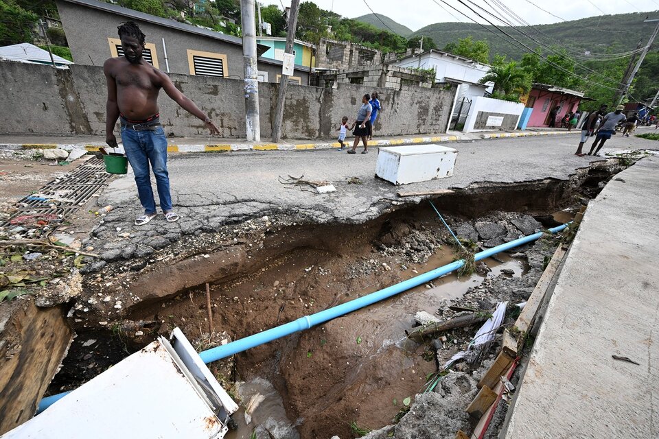 El huracán Beryl arrasó Jamaica y se dirige a México (Fuente: AFP)