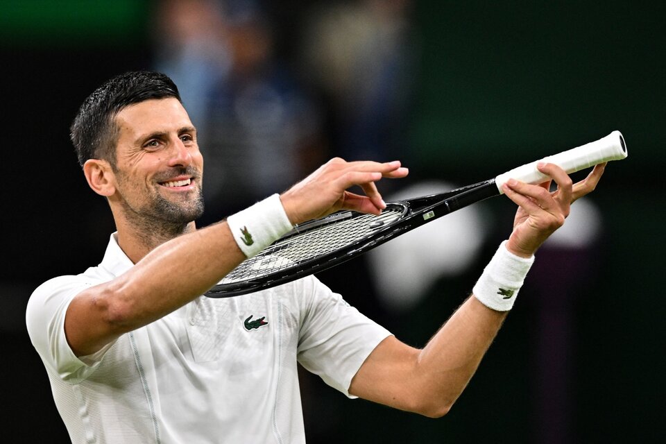 Wimbledon: Novak Djokovic ganó y se peleó con el público (Fuente: AFP)