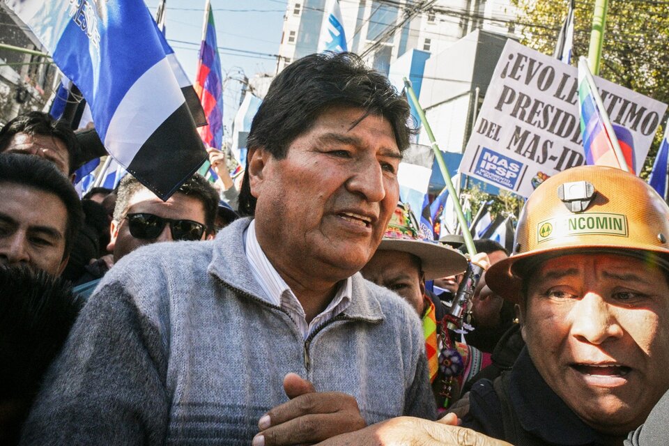Evo Morales: "Luis Arce no tiene un plan para salvar al país, su único plan es inhabilitarme" (Fuente: AFP)