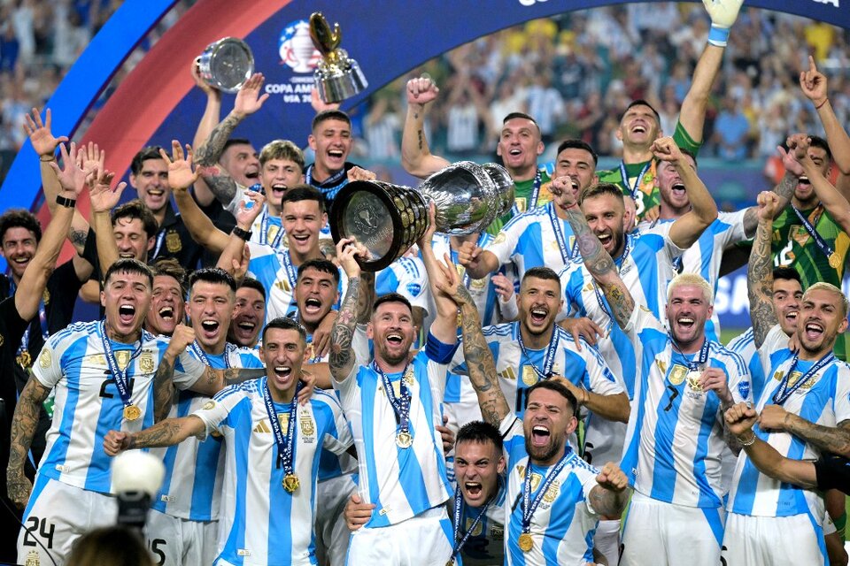 Argentina volverá a jugar el próximo 4 de septiembre cuando reciba a Chile por la fecha 7 de las Eliminatorias para el Mundial 2026 (Fuente: AFP)