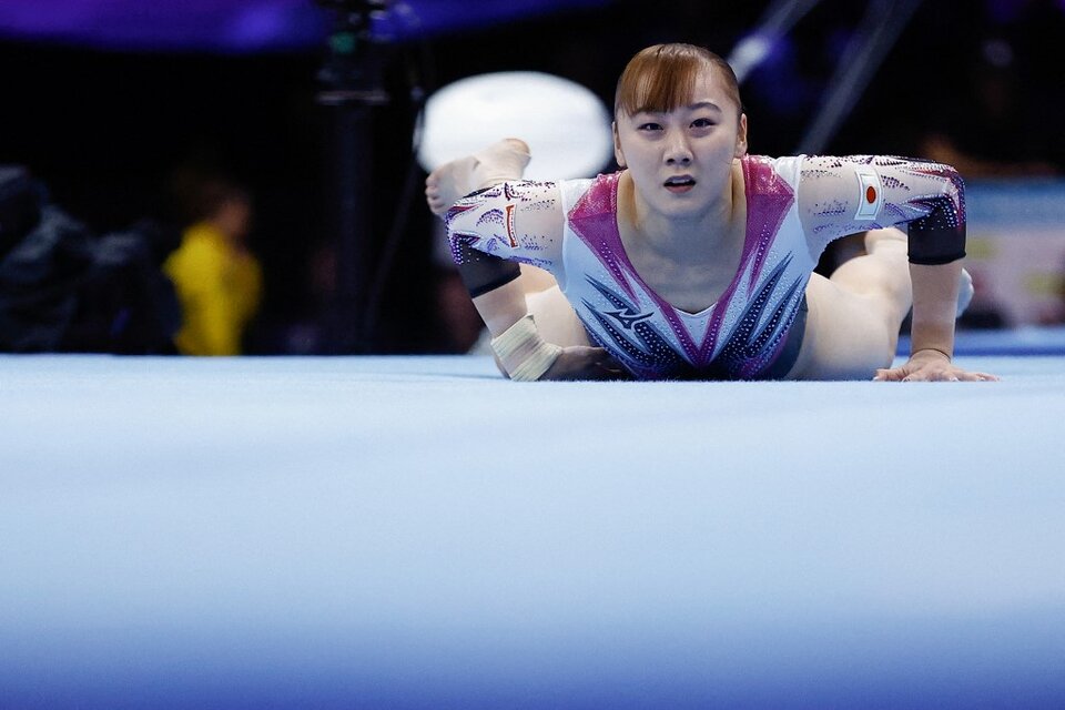 Shoko Miyata durante los Mundiales de 2023. (Fuente: AFP)