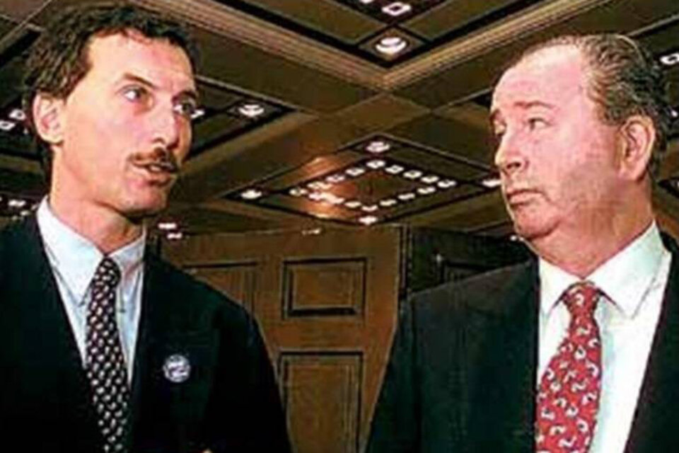 Mauricio Macri y Julio Grondona. El exbigotón sigue buscando venganza de aquella noche del '98.