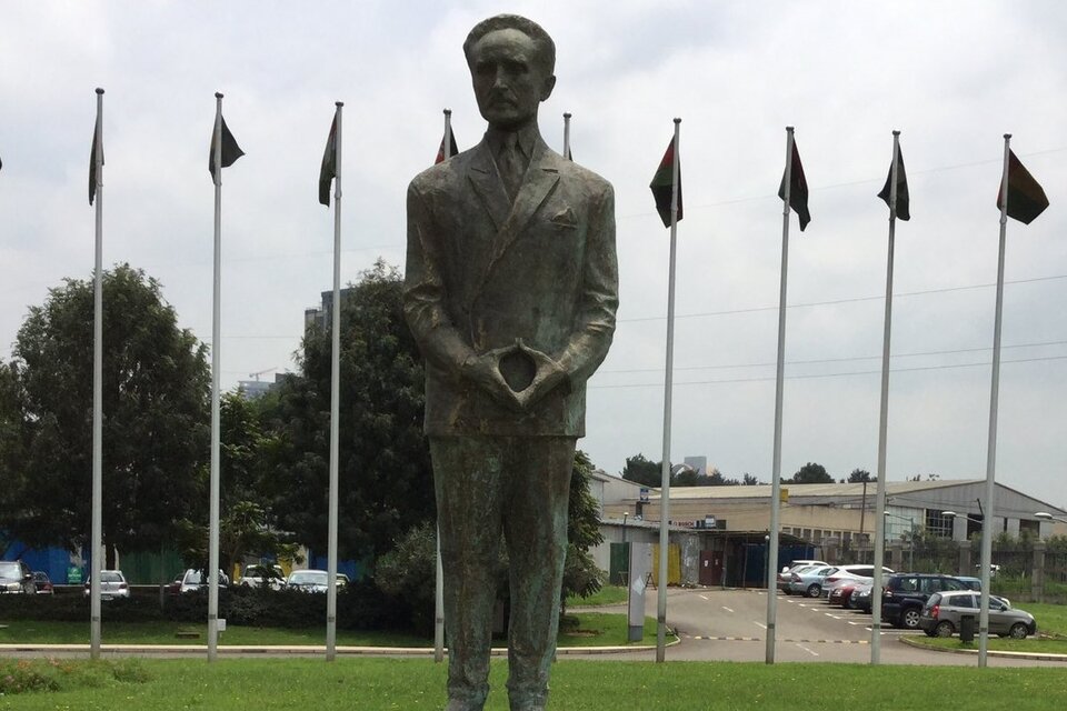 Estatua de Haile Selassie en la OUA. Foto: Asfaw Kumssa