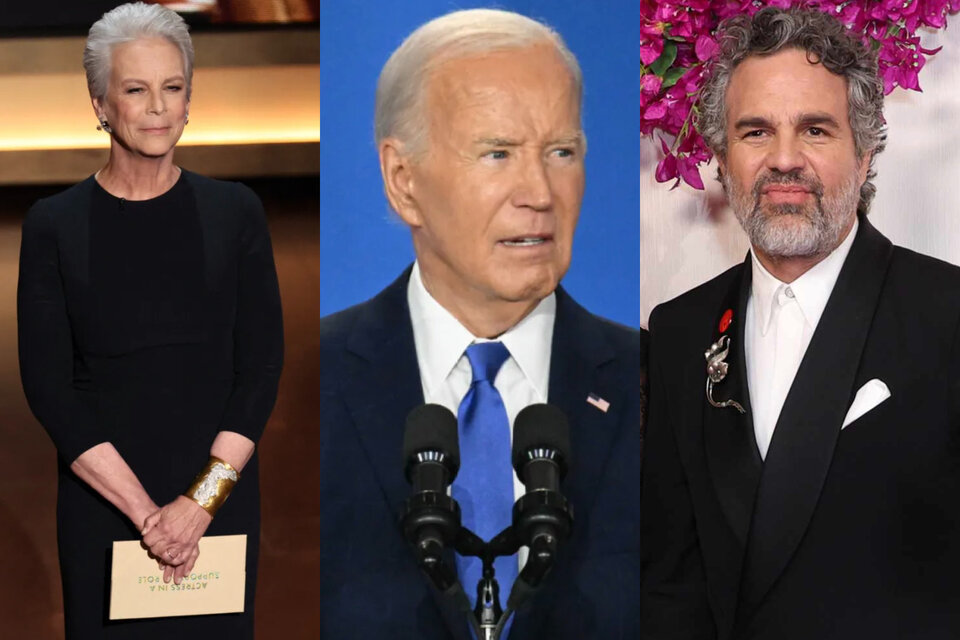 "Apoyo de todo corazón a Joe Biden y su decisión de dar un paso atrás y respaldar completamente a Kamala Harris", dijo Jamie Lee Curtis. (Fuente: AFP)
