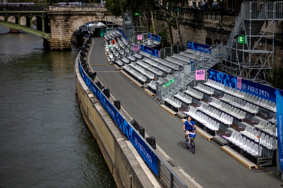 El rio Sena escenario de la ceremonia inaugural de París 2024.  (Fuente: EFE)