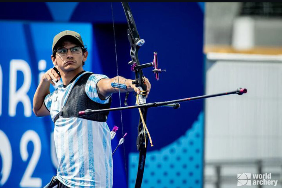 Damián Jajarabilla, arquero argentino.  (Fuente: World Archery)