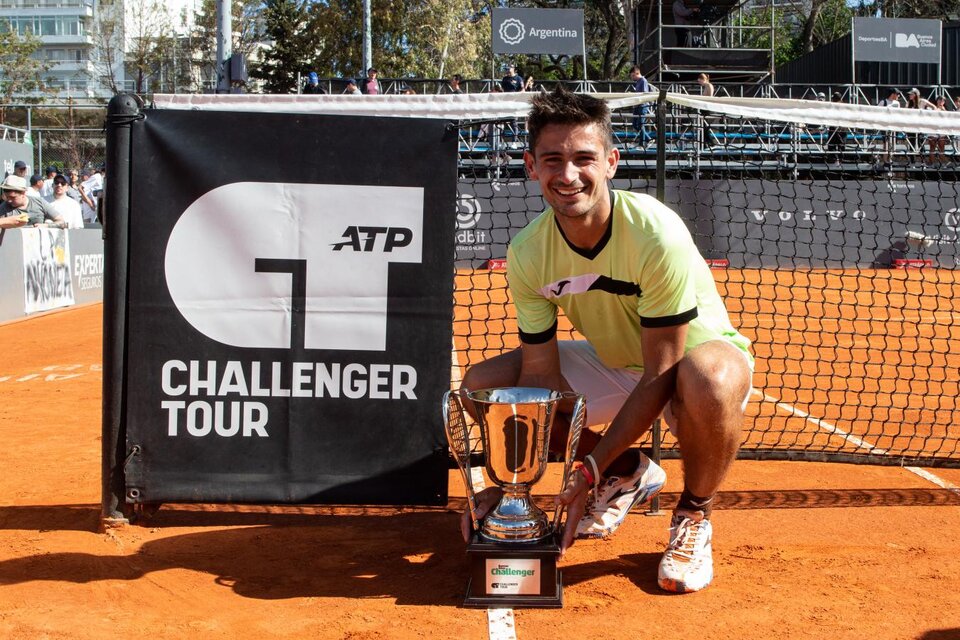 Mariano Navone ganó el Challenger 2023 y hoy es uno de los mejores tenistas argentinos.