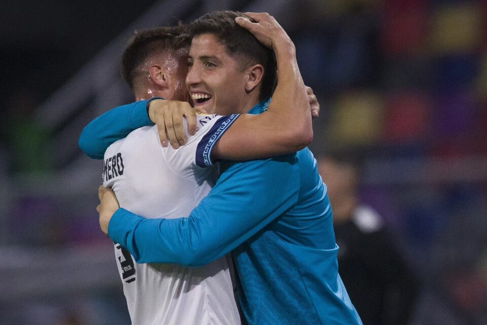 Braian Romero volvió a marcar para Vélez. (Fuente: Prensa Vélez)