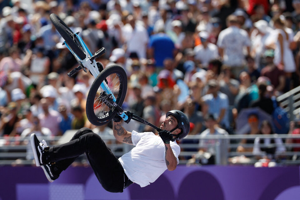 José "Maligno" Torres ganó la medalla de oro en BMX Freestyle. (Fuente: AFP)